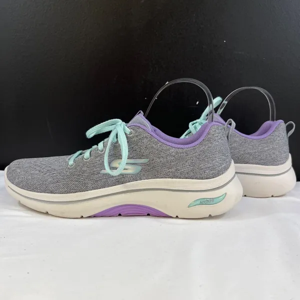 Skechers GoWalk Arch Fit Women's Grey Walking or Running Sneakers Sz 9 SKU 6325 - Image 5