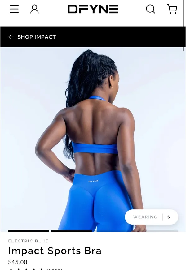 DFYNE Impact Sports Bra Peach Sorbet - Image 4