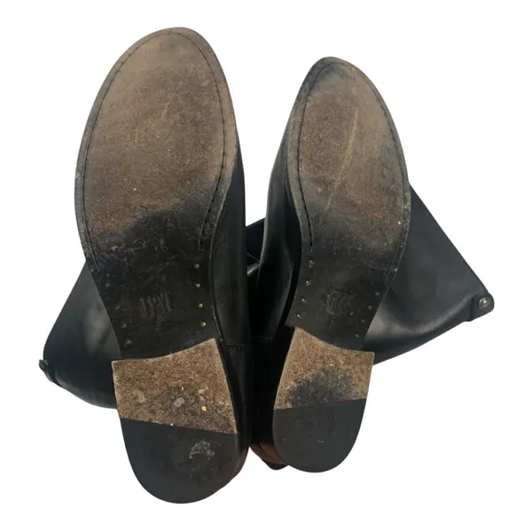 Frye size 9 B Melissa button back riding Black Leather Tall Boots - Image 6