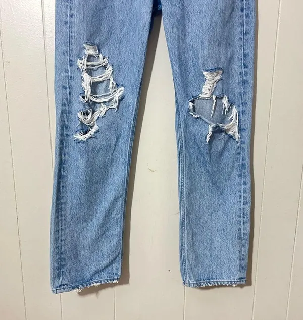 AGOLDE 90s Mid Rise Loose Fit Distressed Jeans Revolve Style #A069C-811 Size 26 - Image 5
