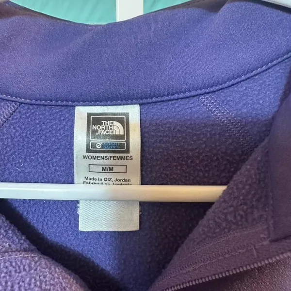 S285. The North Face purple quarter zip sweatshirt - Image 3