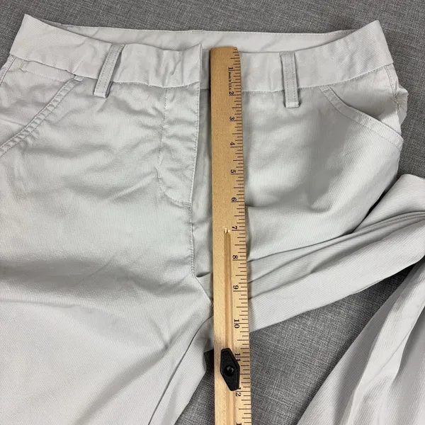 PUMA Pants Womens 0 Gray Capri Mesh Breathable Pockets Zip Front Lightweight - Image 5