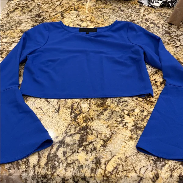 Kendall & Kylie Royal Blue Crop Top - Image 3