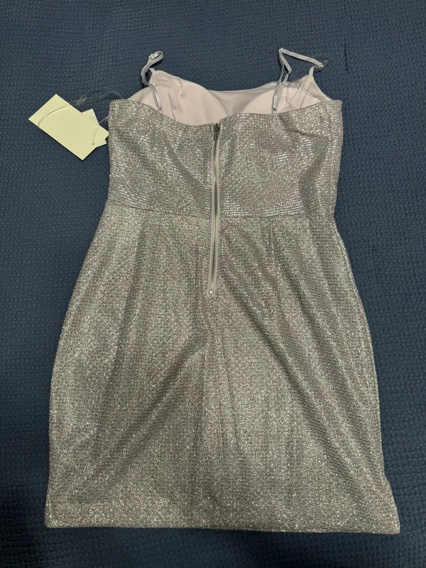 Sequin mini dress Purple Size M - Image 2