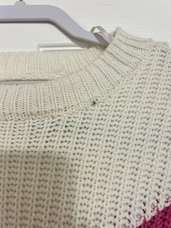Sincerely Jules Red and purple cropped sweater - Image 3