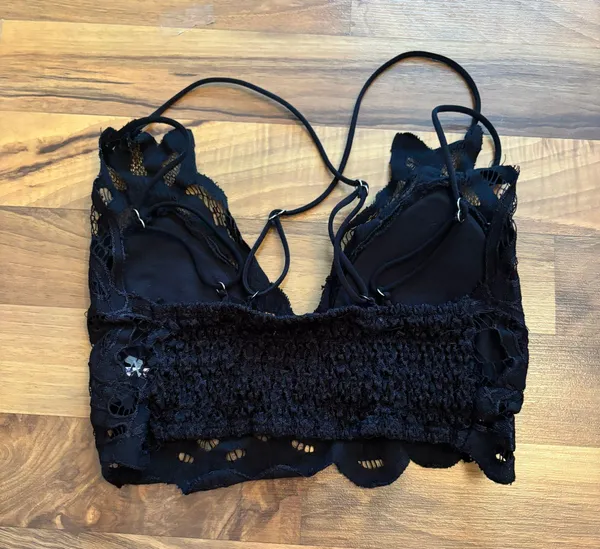 Bralette Bra Top Black - Image 2