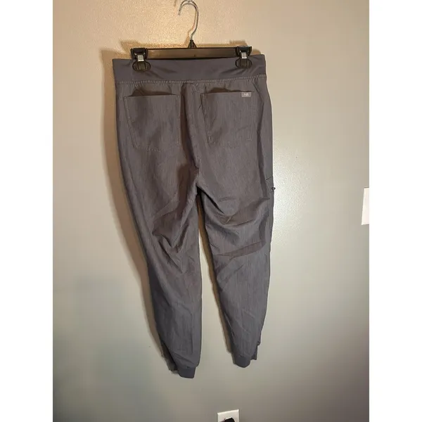 FIGS‎ Technical Collection Womens Small Gray Scrub Jogger Pants Teal Drawstring - Image 2