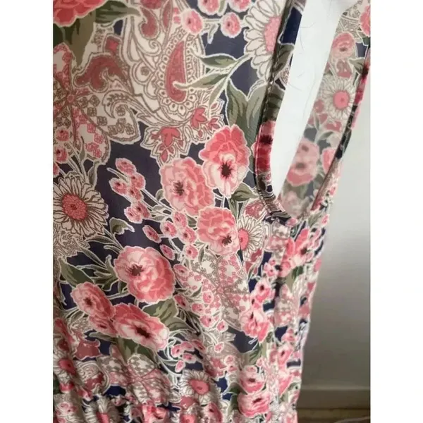 NWT Women's‎ Agnes & Dora Pink Floral Maxi Dress Size XL Godiva - Image 2