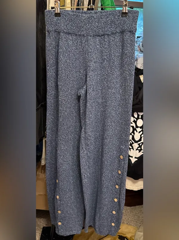 NWT Free People Free-Est Button Up Sweater Set - Blue Sea Combo - XS - Image 14