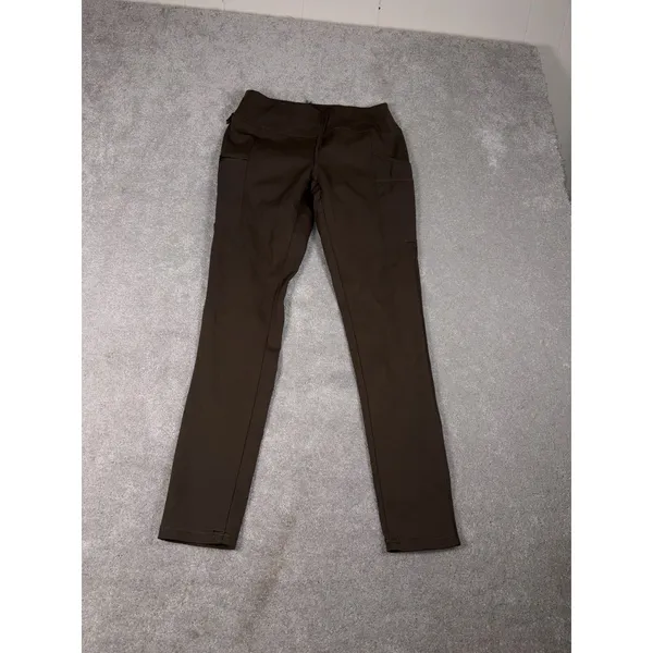 Carhartt Women Green Solid‎ Force Fitted Lightweight Utility Legging Pants Xs - Image 2