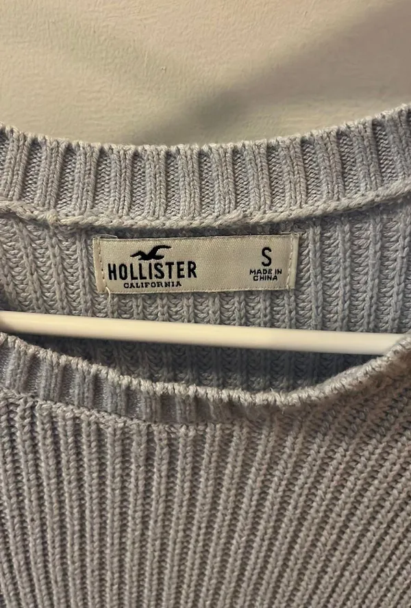 Hollister Light Blue Oversized Sweater - Image 2
