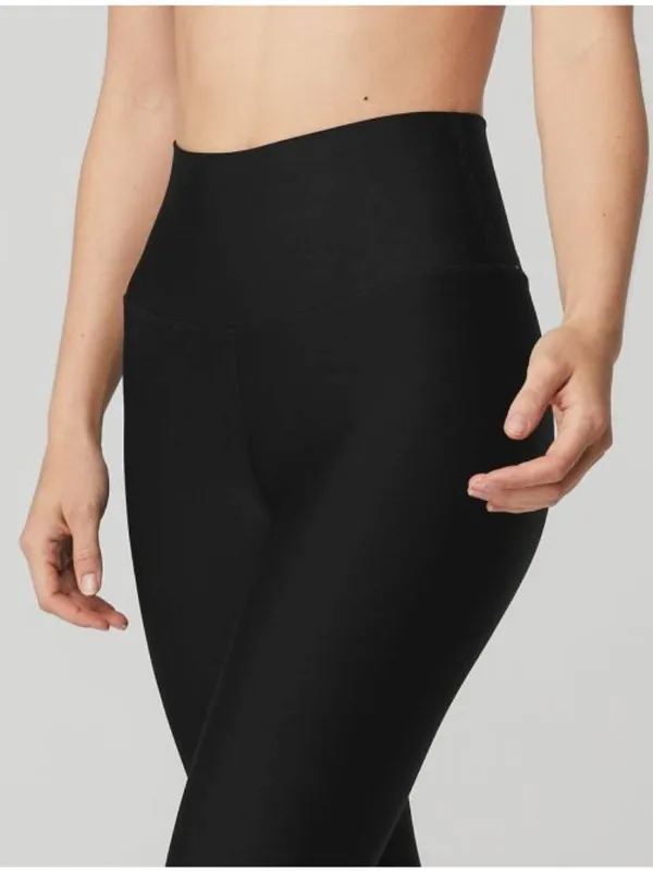 Alo 7/8 High-Waist Airlift Leggings Black Hi-Rise Waisted Skinny Tights Pants - Image 3