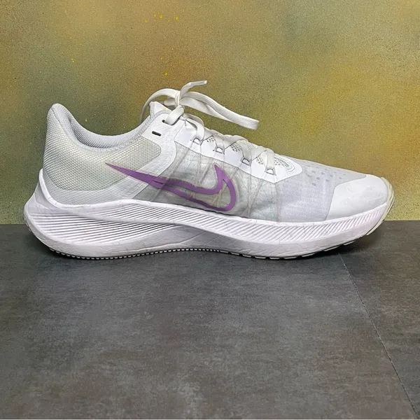Nike Air Zoom Winflo 8 Women's Grey / White / Violet Sneakers Size 9 - Image 14