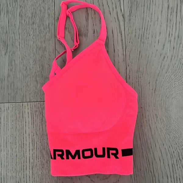 Under Armour Women’s Seamless Pink Lemonade Sports Bra XS - Image 5