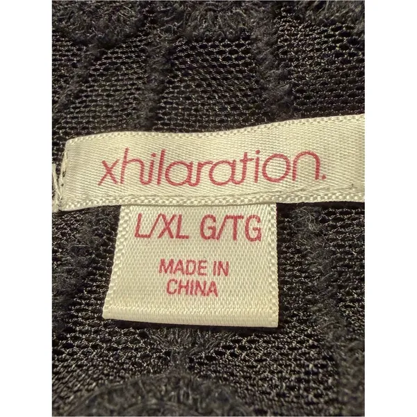 Xhilaration Whimsigoth Romantic Goth Sheer Black Lace Top Size L/XL Boho Witchy - Image 8