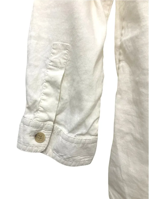 Theory "Corian" Luxury Linen-Blend Popover Utility Shirt M - Image 12