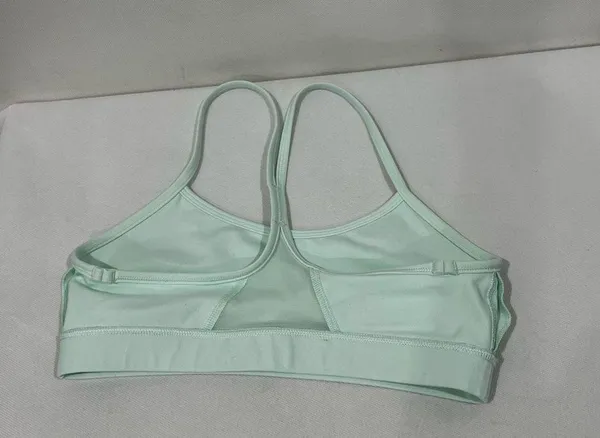 Lululemon Flow Y Bra Size 8 Sea Mist Mint Back Mesh Detail - Image 7