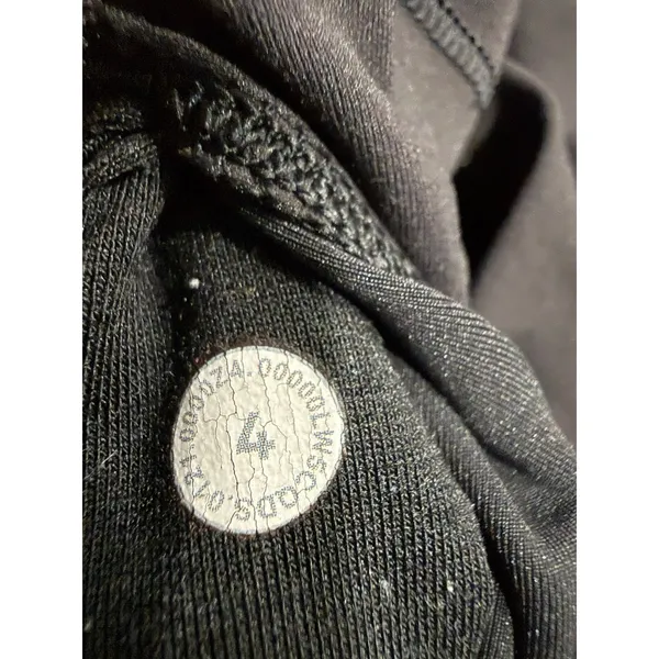 Lululemon Women Black High Rise Graphic Logo Leggings Size 4 Teal Accent - Image 6