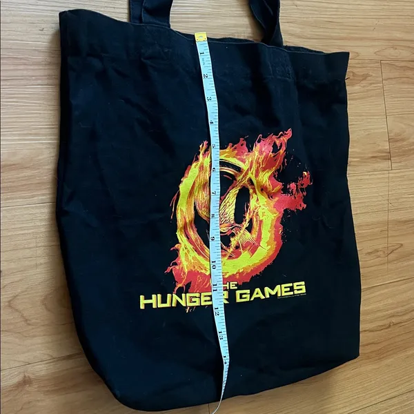 The Hunger Games Black Tote Bag Flaming - Image 6