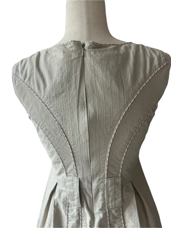 Anthropologie Brand Y2K Beaubois utility button-front mini dress - Image 5