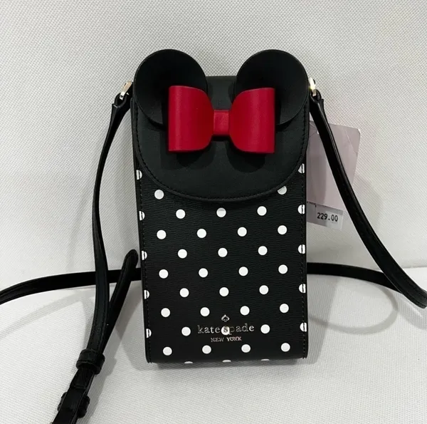 Kate Spade Disney Minnie Mouse North South Flap Phone Crossbody Bag - Image 2