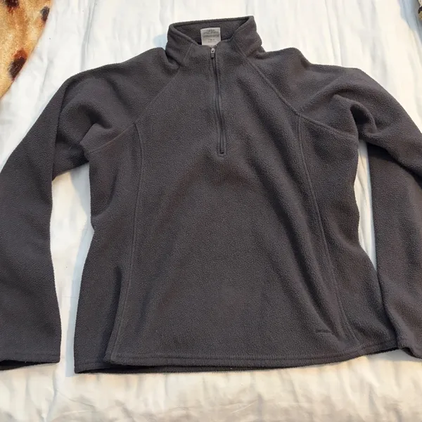 Patagonia Capilene Quarter Zip Fleece Pullover Charcoal Gray Womens‎ Medium - Image 3