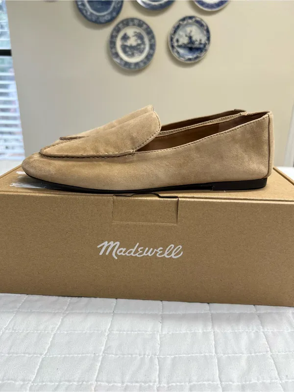 Madewell The Dolli Glove Loafer Soft suede in Walnut Shell Size 7 - Image 8
