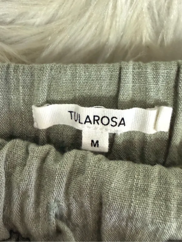 Tularosa Linen Blend Green Jogger Pants Size Medium Revolve - Image 4