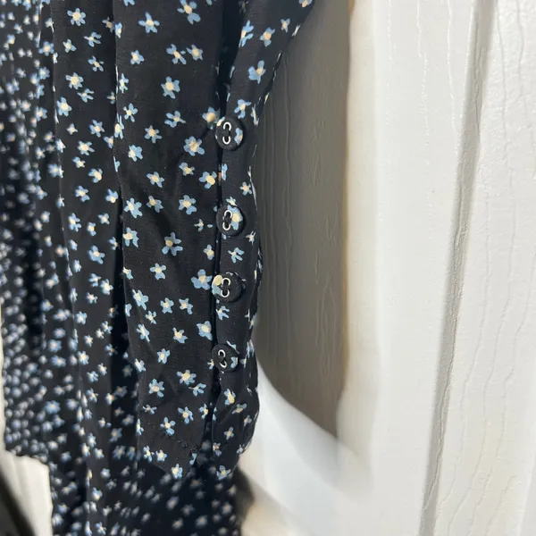 Madewell‎ NWT Mini Dress Square Neck Ditsy Floral Print Size 2 - Image 4