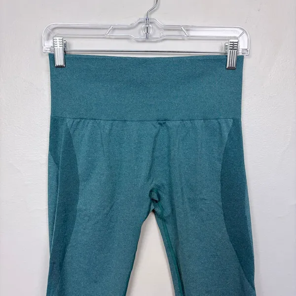 NVGTN Teal Contour Seamless Leggings Athleisure Gym High Waist Size Medium‎ - Image 4