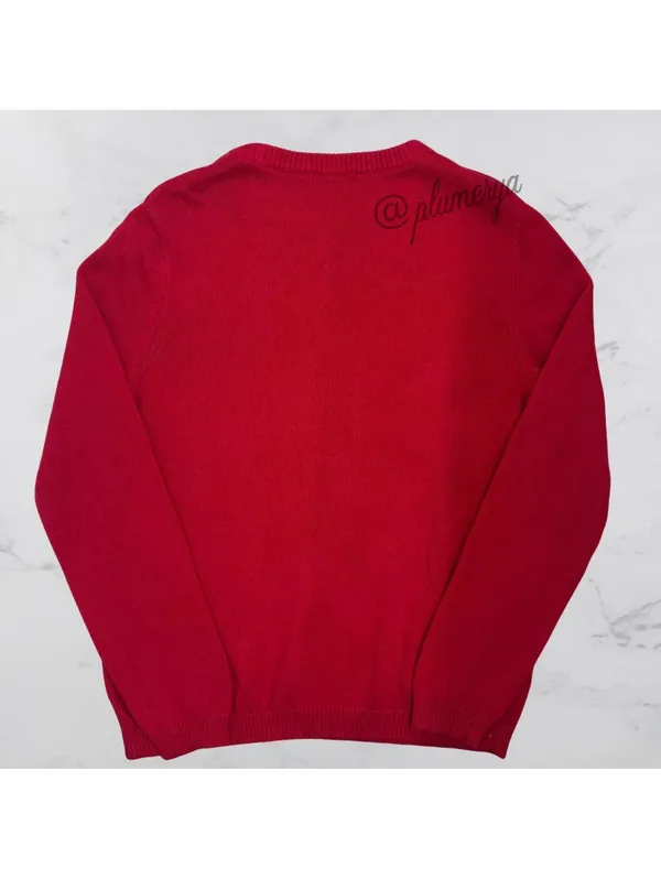 Retro Threads Ramie Cotton Women’s Holiday Christmas Cottage Sweater Size L - Image 2