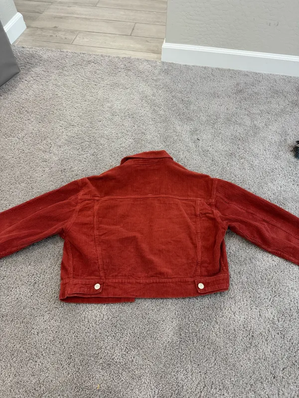 Signature 8 Red corduroy cropped jacket  - Image 2