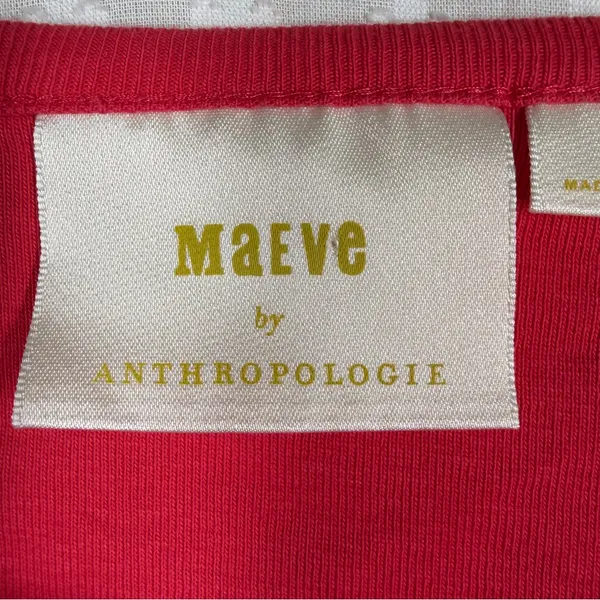 Anthropologie Maeve Pink Long‎ Bell Sleeve Top - Image 3