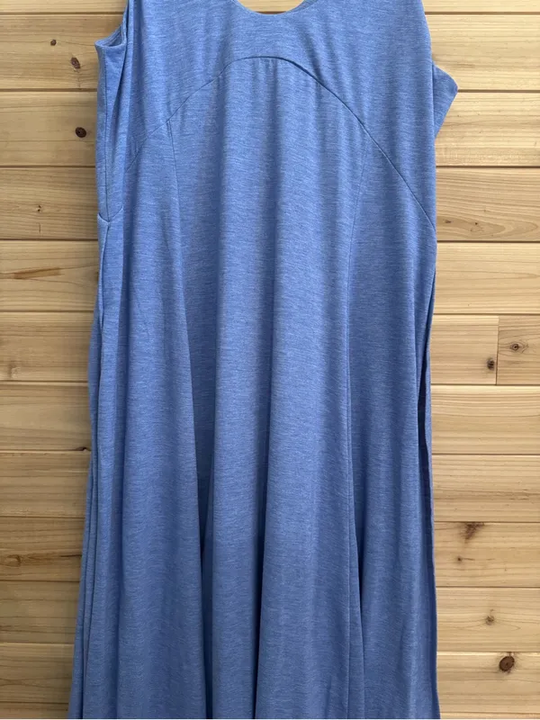 Halara XL U Neck Flowy Maxi Casual Tank Dress Stretchy Slit Beach Athleisure - Image 8