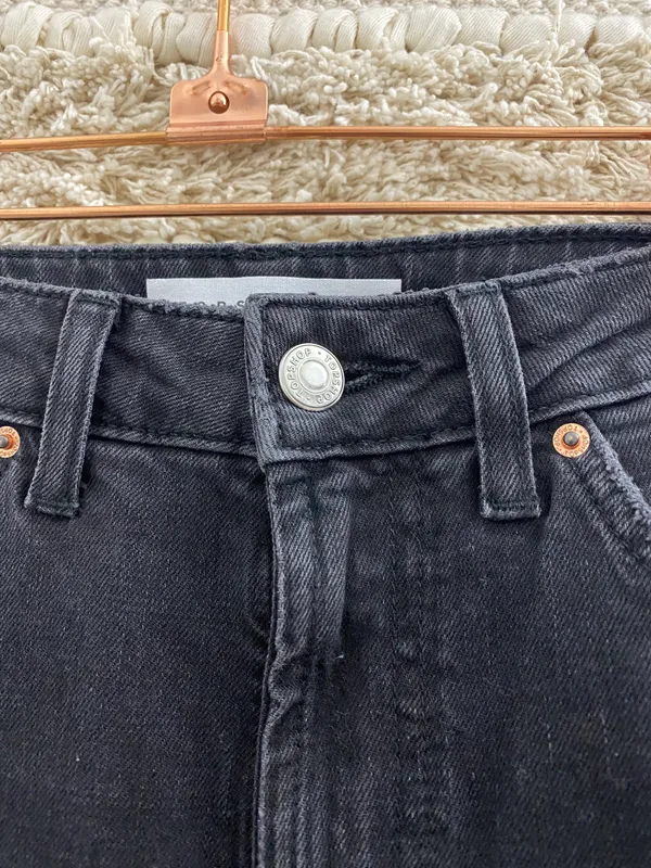 Topshop Washed Black Orson Pants - Image 4