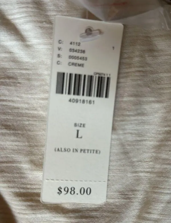 Anthropologie Ranna Gill large lined cotton tank top nwt $98 - Image 4