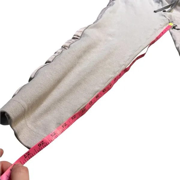 👖 Varley Track Pants Women’s M Gray Pink Side Stripe Drawstring Lounge Joggers 👖 - Image 4
