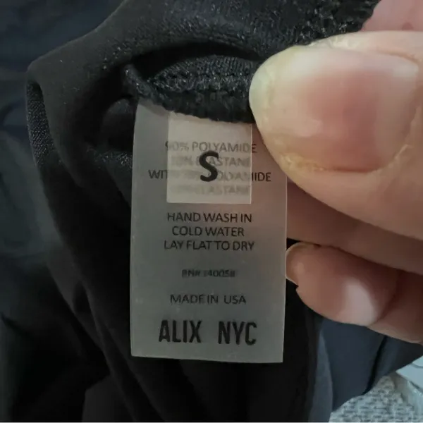 ALIX NYC Jansen Black Sweatheart Neckline Long sleeve Thong‎ Bodysuit - Image 14