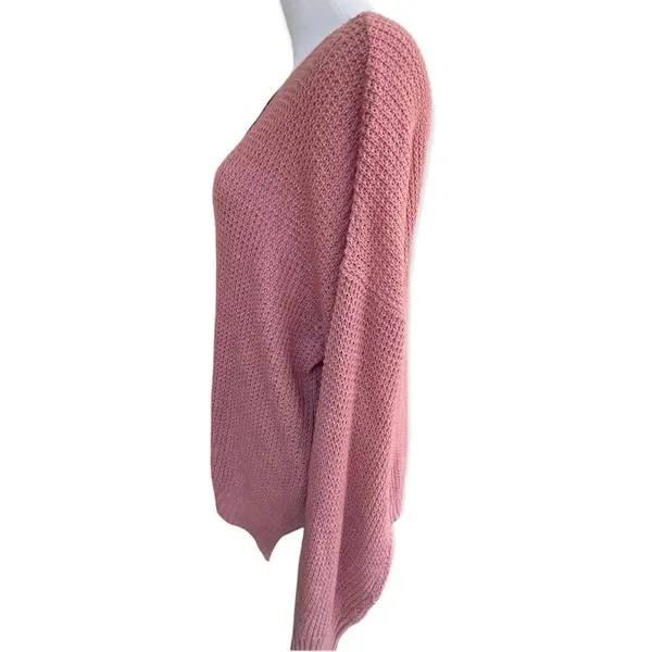 American Eagle Lightweight Open Knit Dusty Rose Long Sleeve Top/ Sweater Small - Image 2