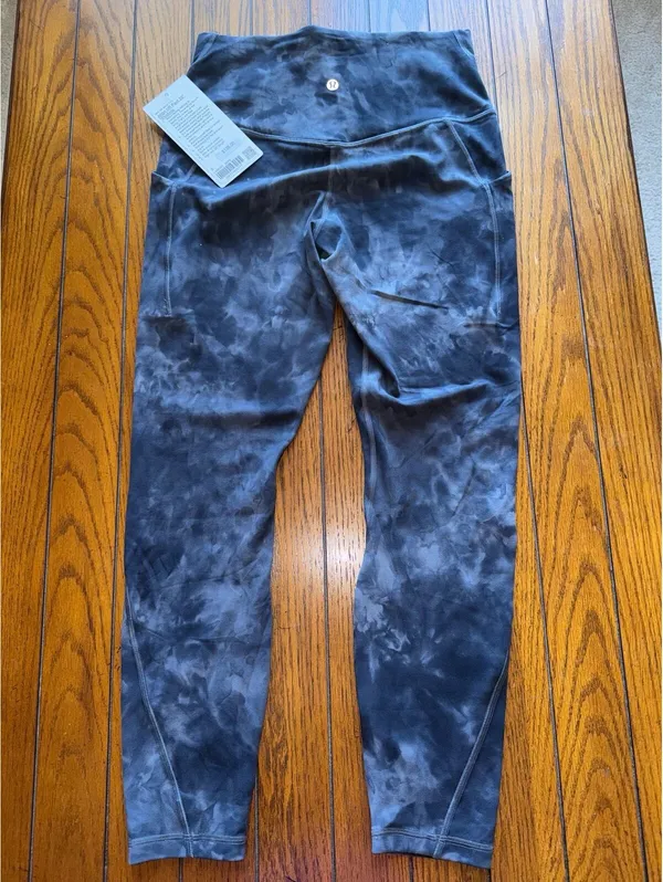 Lululemon Align With Pockets High Rise 25” Diamond Dye Pitch Grey Size 8 NWT - Image 2