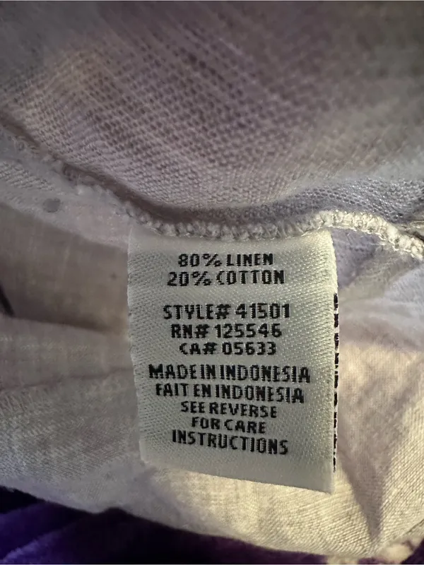 Habitat Clothes to Live In Gray Linen Blend Tank Top Sleeveless Shirt Size XS - Image 6