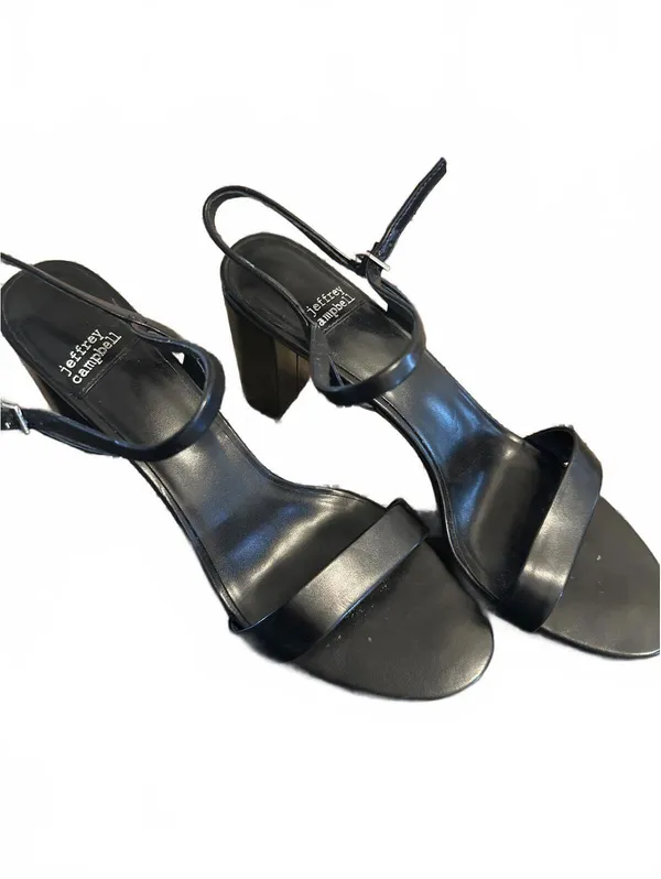 Jeffrey Campbell Black Strappy Block Heel Sandals - Image 2