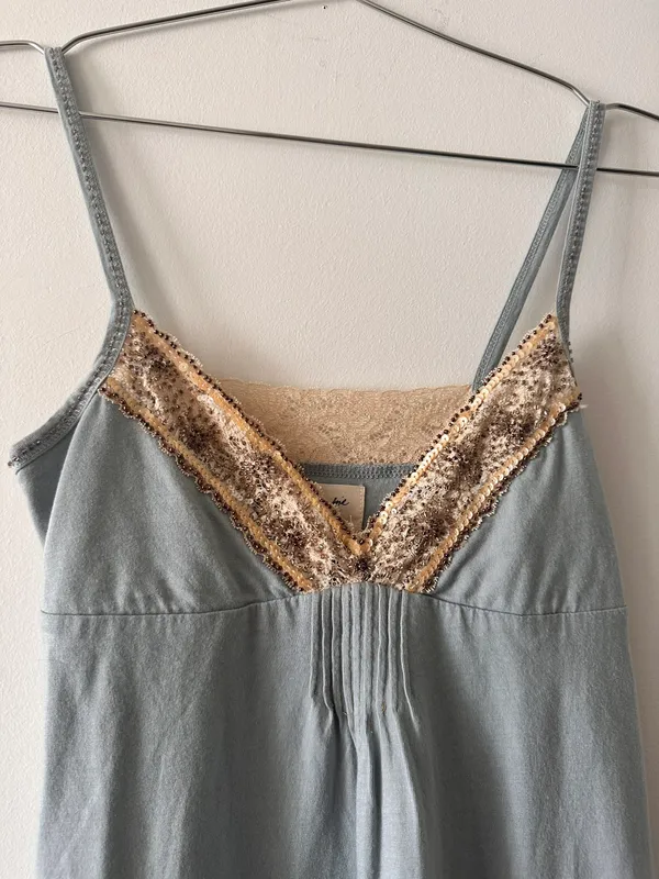 Abercrombie Y2K Rare Beaded Tank Top - Image 3