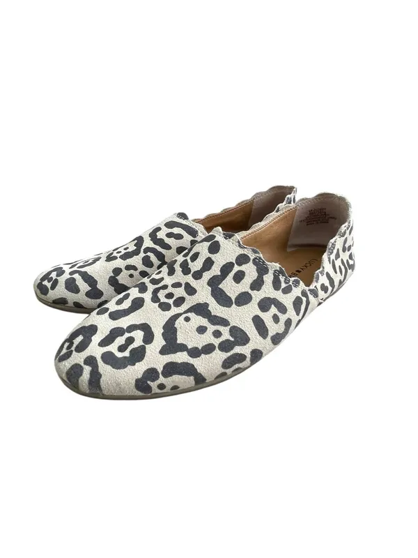 Lucky Brand Cloeey Leopard Print Suede Scalloped Loafer Shoes Women’s Size 8 - Image 3