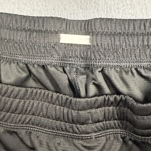 Adidas Running Shorts Womens Medium Black 3 Stripes Mesh Elastic Waist - Image 3