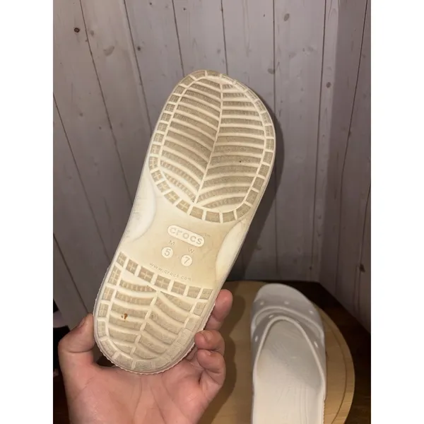 Crocs Comfort Slides White‎ Two Strap Sandals Casual Summer Essential W7/M5 - Image 7