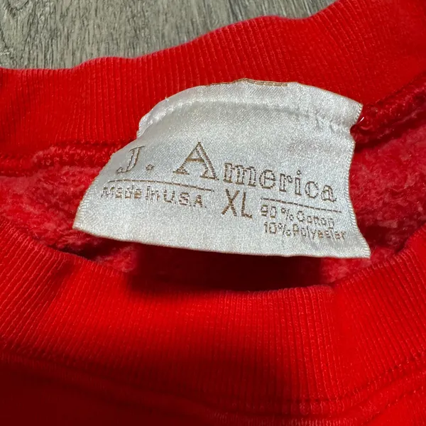 Vintage Red Steamboat USA Crewneck Sweatshirt XL‎ J America Made in USA - Image 3