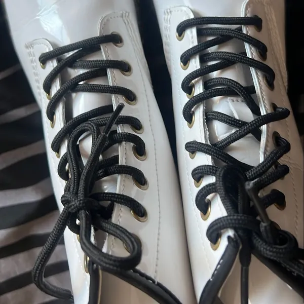 Dr. Martens White Lace Up Boots‎ - Image 11