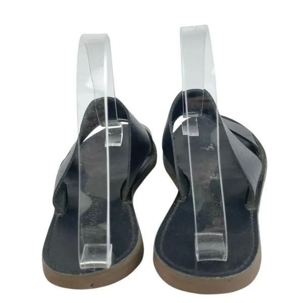 Madewell The Boardwalk Women's Black Dual Strap Slip On Slides Flat Sandals 5.5 - Image 3