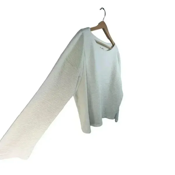MAEVE Anthropologie Women's Cream Ribbed Long Sleeve Tunic Large‎ - Image 5